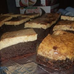 A picture of Choco flan.
