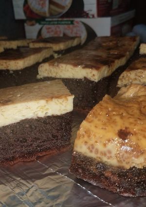 A picture of Choco flan.