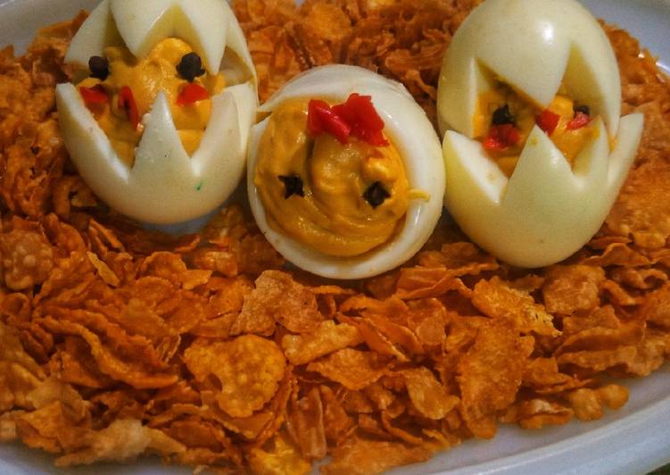 Simple Way to Prepare Favorite Hard boiled egg chicks