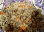 Una foto de carne molida preparada