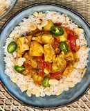 Poulet au curry et au lait de coco