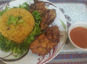 صورة لوصفة رز ودجاج كنتاكي بطريقتي🍛🍗