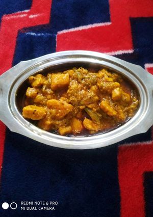 A picture of Gvar Dhokli Sabzi.