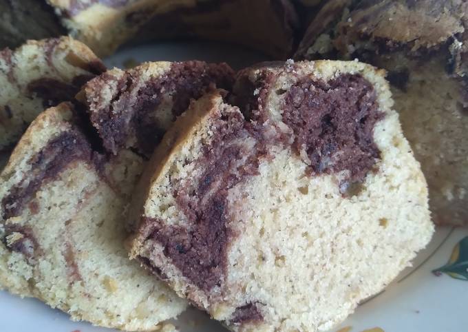 Ini dia! Cara gampang buat Bolu Pisang Marmer dijamin istimewa