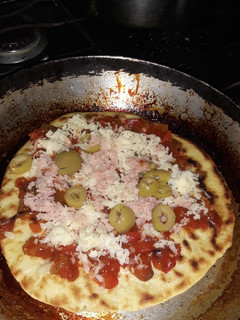 Una foto de Pizzetas al sartén