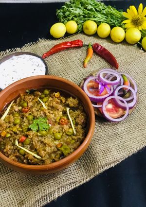 A picture of Motton peas keema.