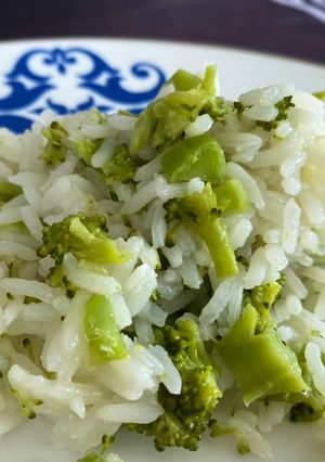 Foto de Arroz com brócolis