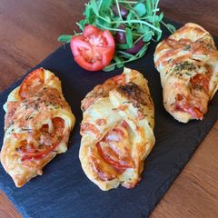 A picture of Bacon puff pastry (Conwy Puffs).