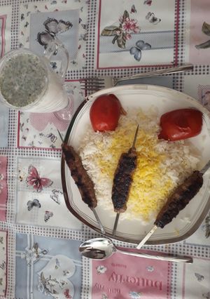 عکسی از دستور کباب تابه ای