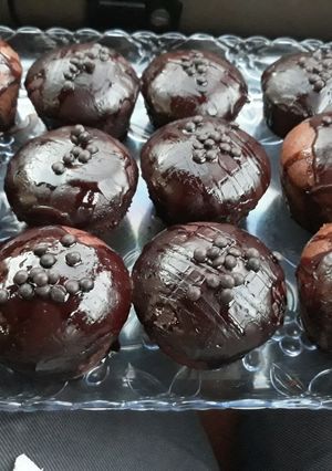 عکسی از دستور کاپ کیک شکلاتی خوشمزههههه😍😋