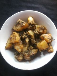 सोया आलू की सब्जी (soya aloo ki sabzi recipe in Hindi) रेसिपी मुख्य फोटो