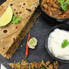 Stuffed Soybean Paratha A picture of Stuffed Soybean Paratha.