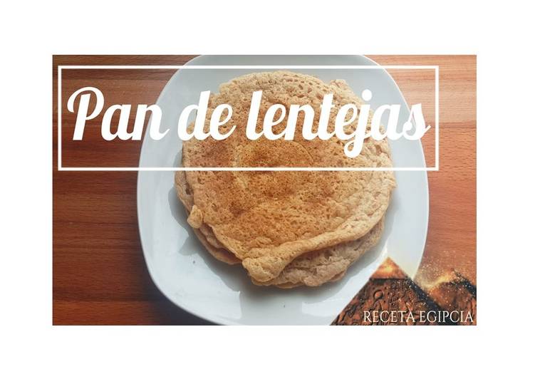 Pan plano de lentejas