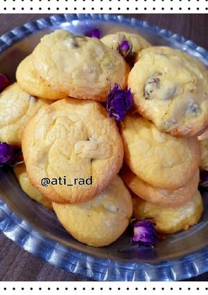 عکسی از دستور شیرینی کشمشی🍪به روش قنادی🍪برای عید🍪