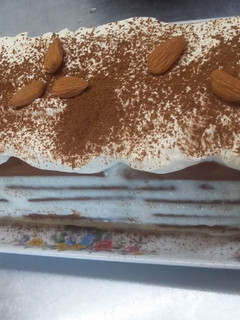 Una foto de Postre casero de vainilla con galletitas de chocolate