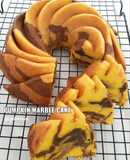 Pumpkin Marble Cake (Bolu Marmer Labu Kuning)