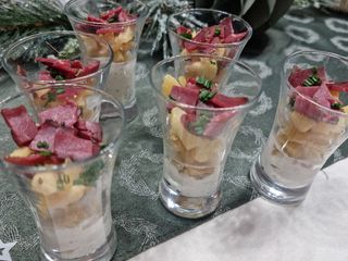 °Verrines de Noël pomme et magret de canard°