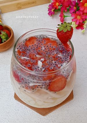 Foto resep Berry Soda Puding Susu