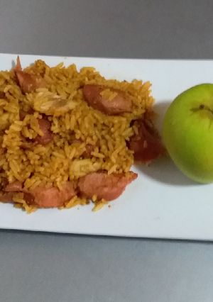 A picture of Monday Jellof Rice.