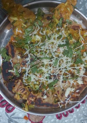 વેજિટેબલ ચીઝ પરાઠા(vegetable cheese recipe in Gujarati) રેસીપી મુખ્ય ફોટો