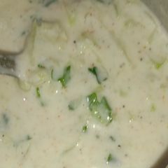 A picture of Cucumber Raita.