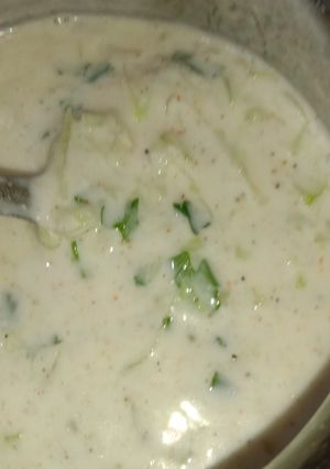 A picture of Cucumber Raita.