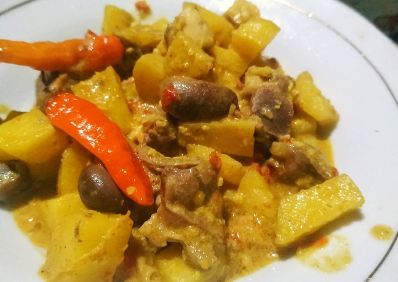 Sambel goreng kentang ati ampela