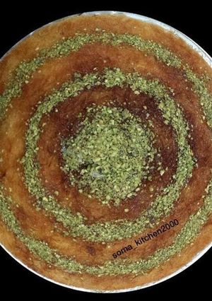 صورة لوصفة كنافة بالقشطة
