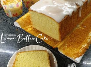 Foto resep Lemon Butter Cake with Lemon Glaze