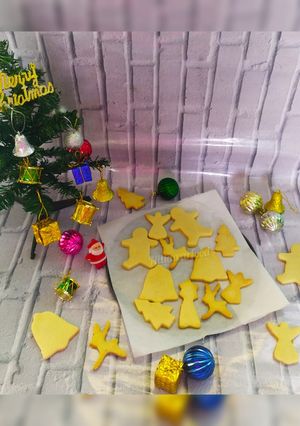 A picture of Eggless Sugar Cookies.