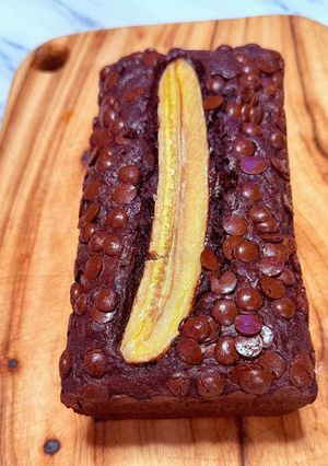 A picture of Double chocolate banana bread.