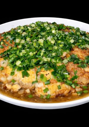 Hình của món SP.0127 - Trứng Ốp La Chiên Nước Mắm Hành.