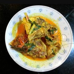 A picture of Fish Curry /Gulai Ikan.