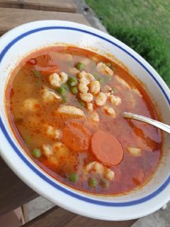 Borsóleves recept fotója