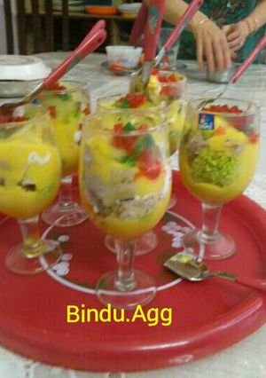 A picture of Custard punch.