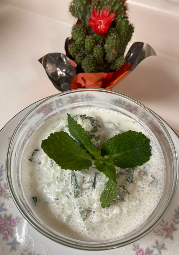 A picture of Cucumber Yogurt Appetizer.