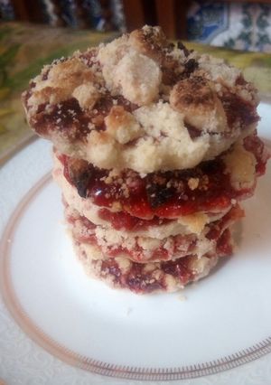 Une photo de Crumble fraise