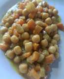 Garbanzos y Batata con Curry