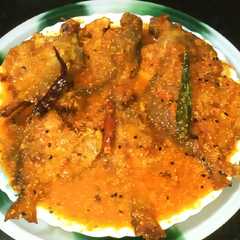 টমেটো সর্ষে দিয়ে পমফ্রেট মাছ ( Tomato Sorshe Pomfret Recipe In B-レシピのメイン写真