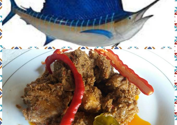 Ikan Layar (Marlin) Rendang ala mom gebi