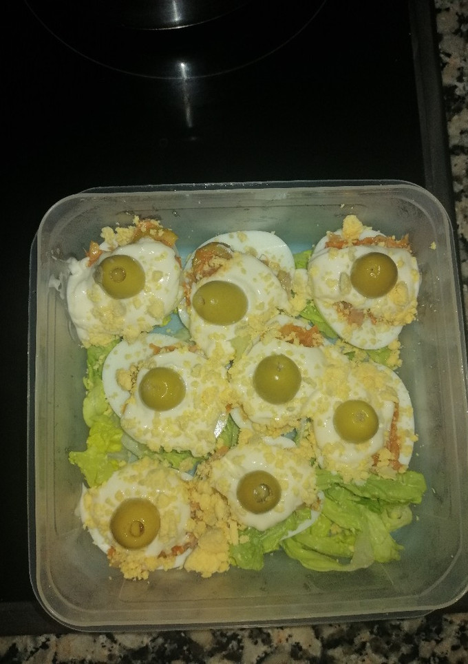 Una foto de Huevos rellenos
