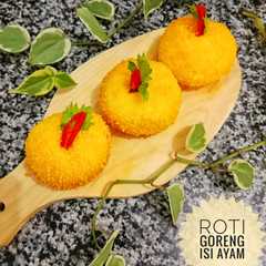 A picture of Roti Goreng Isi Ayam (Donat Ayam) tanpa ulen.