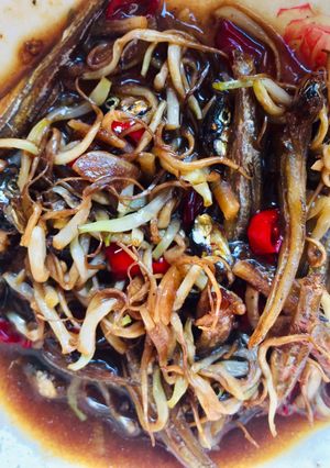 Foto resep Toge hitam manis teri jengki