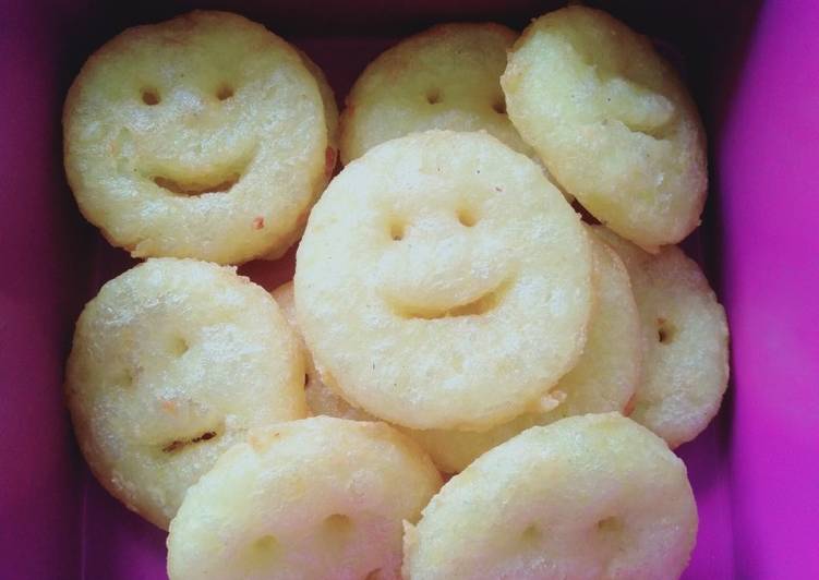Rahasia Bikin Smiley potatoes Enak dan Antiribet