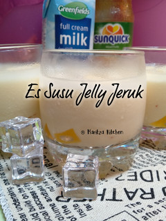 Foto resep Es Susu Jelly Jeruk