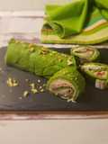 Rotolo verde verde e pancetta