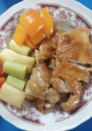 รูปของ ไก่ยากิโทริแบบอบ ไม่เสียบไม้