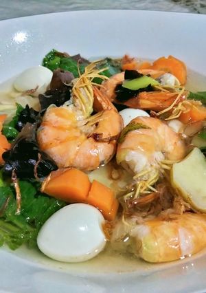 Foto resep Sop Udang Komplit