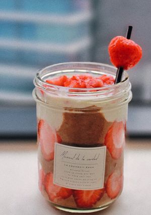 Hình của món Dark chocolate smoothie for breakfast.