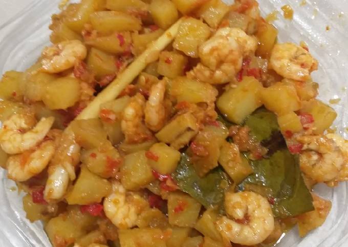 42.Sambal goreng kentang balado udang